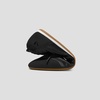 image:imageVIVAIA Yanka Womens Flat Shoes Round Toe Satin Sneakerina Laceup Ballet Flats Comfortable Lightweight Fashion SneakerBlack