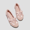 image:imageVIVAIA Yanka Womens Flat Shoes Round Toe Satin Sneakerina Laceup Ballet Flats Comfortable Lightweight Fashion SneakerPeach Blush