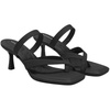 image:imageVIVAIA Alina SquareToe Kitten Heel Strappy SandalsBlack
