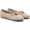 image:imageVIVAIA Camora Womens Bow Flats Round Toe Lace up Elegant Ballet Flats Comfortable Soft Knit Washable ShoesAlmond