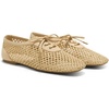 image:imageVIVAIA Carey Square Toe Mesh Flats for Women Breathable RaffiaInspired Knit Walking Ballet Shoes with Collapsible Heel Lightweight Travel Summer SneakerinasNatural