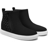 image:imageVIVAIA Casey Womens High Top Sneakers Round Toe Side Zipper Hidden Wedge Breathable WaterRepellent Fashion SneakersBlack