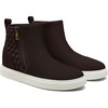image:imageVIVAIA Casey Womens High Top Sneakers Round Toe Side Zipper Hidden Wedge Breathable WaterRepellent Fashion SneakersDark Chocolate