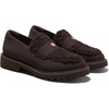 image:imageVIVAIA Franata Womens Platform Penny Loafers FauxShearling Knit SlipOn ShoesDark Chocolate