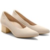 image:imageVIVAIA Georgia PointedToe Chunky Heels Elegant Stress Free Arch SupportAlmond Golden
