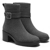image:imageVIVAIA Gisella Womens Ankle Boots Square Toe Block Heel Booties with Removable Buckle Comfortable Water Repellent Dress Shoe for Fall Winter Daily OutfitGrey