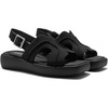 image:imageVIVAIA Hatty Womens Square Toe Platform Sandals with Adjustable Slingback Strap and Cushioned FootbedBlack