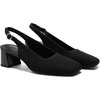 image:imageVIVAIA Mikko Womens Margot Slingback Heels Square Toe Knit Upper Platform Block Heel Arch SupportBlack