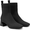 image:imageVIVAIA Regina Pro Booties for Women Comfort Block Heel Ankle Boots Square Toe Slipon Water Repellent Anti Slip for FallWinter Dress Daily OutfitSolid Black