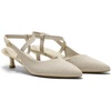 image:imageVIVAIA Sylvan Womens PointEase Slingback Pumps Pointed Toe Knit Upper Arch Support Kitten HeelStone Grey Metallic