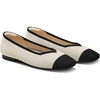image:imageVIVAIA Womens Margot 20 SquareToe Ballet FlatsCream Ivory  Black