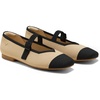 image:imageVIVAIA Womens Margot Mary Jane SquareToe Ballet FlatsNude Peach  Black