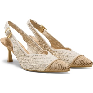 image:imageVIVAIA Addison PointedToe Slingback Sandals For Women Elegant Mid Heels With Arch SupportYellow Apricot