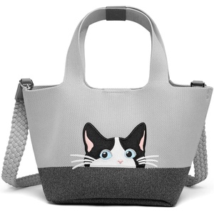 image:imageVIVAIA Anita Womens Mini Tote Shoulder Bag Casual Handbag for Daily UseOyster GreyRich Grey  Moo Cat