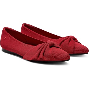 image:imageVIVAIA Azura Womens Flats Pointed Toe Bow Ballet Flat Slip on Comfortable Casual Dress ShoesRuby Red