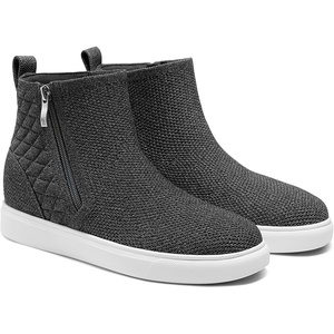image:imageVIVAIA Casey Womens High Top Sneakers Round Toe Side Zipper Hidden Wedge Breathable WaterRepellent Fashion SneakersRich Grey