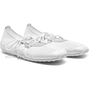 image:imageVIVAIA Cecily Womens Square Toe Mesh Mary Jane Flats Breathable Lightweight Flat Shoes with Removable Charms Flexible AntiSlip Bubble Rubber Sole for Daily amp TravelWhite Mesh