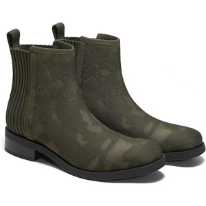 image:imageVIVAIA Celina Womens Chelsea Boots Square Toe Short Ankle Boots Comfortable Water Resistant Walking Booties for Daily OutfitDark Camo