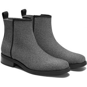 image:imageVIVAIA Celina Womens Chelsea Boots Square Toe Short Ankle Boots Comfortable Water Resistant Walking Booties for Daily OutfitRich Grey