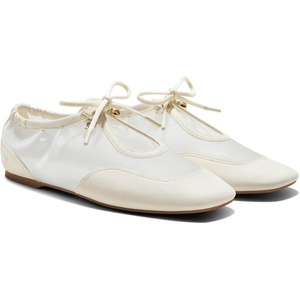 image:imageVIVAIA Ciara Womens Sneakerinas Square Toe Organza Ballet Flat Sneaker Comfortable Soft Elegant BarefootLike Flats ShoesCream