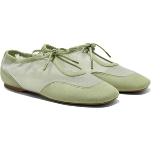 image:imageVIVAIA Ciara Womens Sneakerinas Square Toe Organza Ballet Flat Sneaker Comfortable Soft Elegant BarefootLike Flats ShoesMatcha