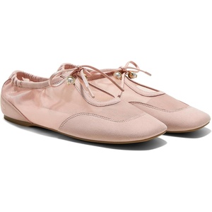 image:imageVIVAIA Ciara Womens Sneakerinas Square Toe Organza Ballet Flat Sneaker Comfortable Soft Elegant BarefootLike Flats ShoesPeach Blush