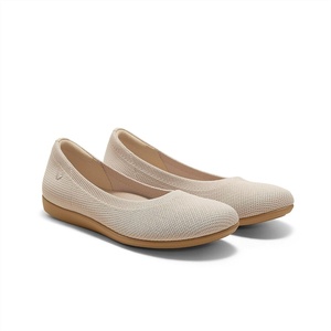 image:imageVIVAIA Claire Walker Womens Flats Round Toe Slip On Walking Flat Shoe with Arch Support Comfortable Lightweight Ballet Flats for DailyAlmondfunctional