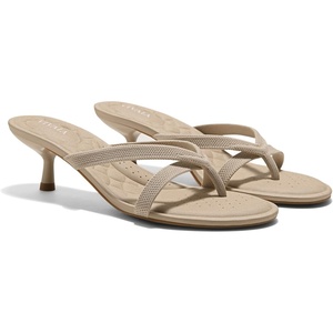 image:imageVIVAIA Emeline Round Toe Kitten Heel SandalsAlmond