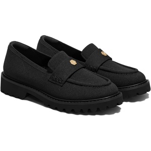 image:imageVIVAIA Francesca Womens RoundToe Platform Chunky Heel LoafersBlack