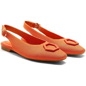 image:imageVIVAIA Kalina Mini SquareToe Slingback Elegant Flat SandalsApricot