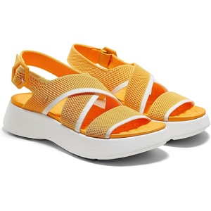image:imageVIVAIA Kathy AdaptAll Sport Sandals for Women Max Cushioning Walking Sandals with Arch Support and Adjustable Heel StrapAutumn Yellow White