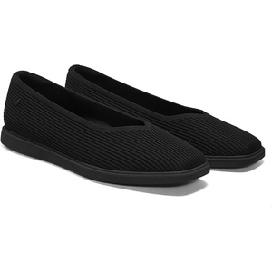 image:imageVIVAIA Mabel Womens Flat Shoes Comfortable SquareToe Slip on Casual Dress Flats with Arch Support AllDay Standing ShoeSolid Black Waterrpt