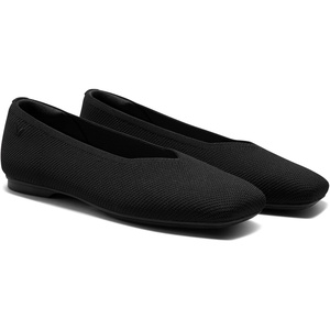 image:imageVIVAIA Margot 30 Newly Upgraded Womens Ballet Flats Comfortable SquareToe VCut Flats Casual Dress Washable Sustainable ShoesBlack