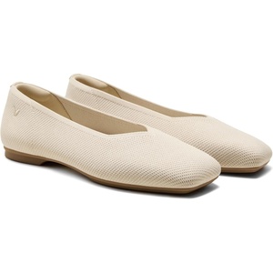image:imageVIVAIA Margot 30 Newly Upgraded Womens Ballet Flats Comfortable SquareToe VCut Flats Casual Dress Washable Sustainable ShoesCream Ivory