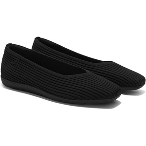 image:imageVIVAIA Margot Walker Air Ultra Lightweight Square Toe Flats for Women Comfortable Water Resistant Machine Washable Breathable Ballet Walking ShoesBlack