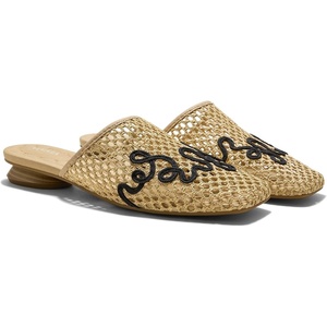 image:imageVIVAIA Maura SquareToe Mesh Sandals for Women Breathable StretchKnit Flats for VacationNatural  Black