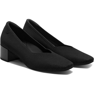 image:imageVIVAIA Megan SquareToe Stress Free Chunky Heels for Women Arch Support Smart CasualBlack