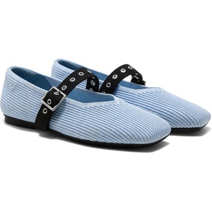 image:imageVIVAIA Myriel Margot 30 Mary Jane Flats for Women Comfortable Square Toe Fashion Adjustable Metal Buckle Sustainable Ballet Flat ShoesBaby Blue