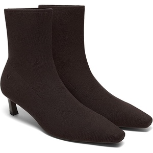 image:imageVIVAIA Rita Womens Ankle Boots with Detachable Leg Warmers Mini Square Toe Kitten Heel Booties Fashion Comfortable for Daily OutfitDark Chocolate