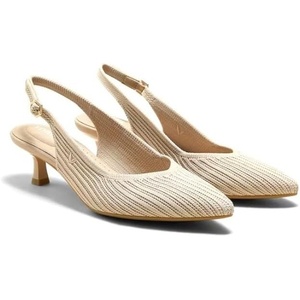 image:imageVIVAIA Selena PointedToe Kitten Slingback Elegant Arch SupportAlmond
