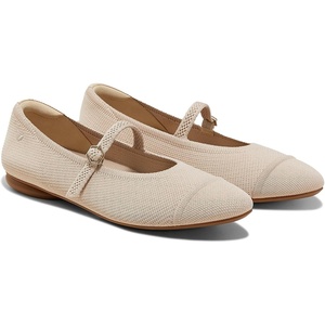 image:imageVIVAIA Tamia Mary Jane Flats for Women Comfortable Toe Flat Shoes Adjustable Washable Ballet FlatsAlmond