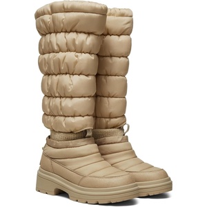 image:imageVIVAIA Tyler 2in1 Detachable PufferTherm Warm Boots Waterproof Winter Snow Boots Round Toe Platform Heel Anti Slip BootiesDesert With Leg Warmers
