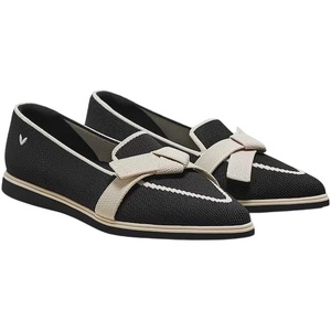 image:imageVIVAIA Valentina Pointed Toe Women Casual Flats Slip on Comfortable LoafersBlack Ivory