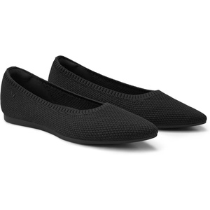 image:imageVIVAIA Womens Aria 5 Pointed Toe Ballet FlatsBlack  Water Repellent