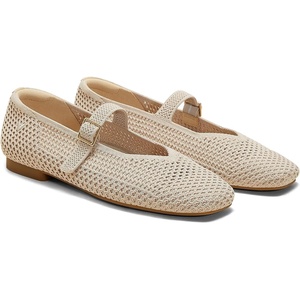 image:imageVIVAIA Womens Margot Mary Jane SquareToe Ballet FlatsAlmond Mesh