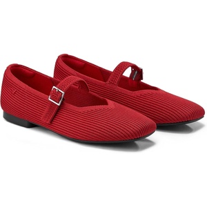 image:imageVIVAIA Womens Margot Mary Jane SquareToe Ballet FlatsRuby Red
